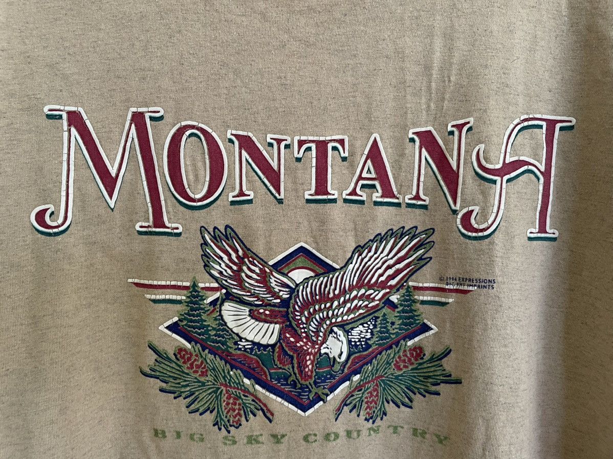 Vintage Vintage 90s Montana Big Sky Country t shirt Size US XL / EU 56 / 4 - 4 Thumbnail
