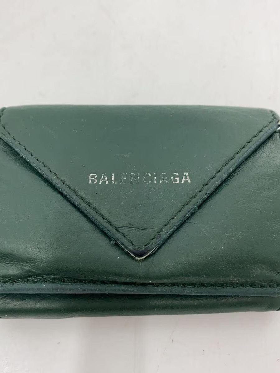 Balenciaga Balenciaga Leather Bi-Fold Wallet Green Size ONE SIZE - 3 Thumbnail