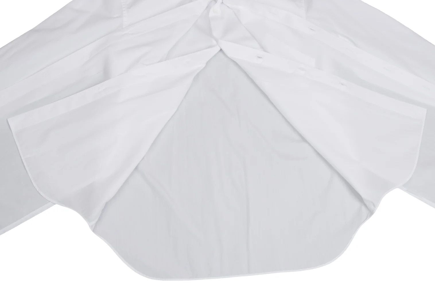 Comme des Garcons Homme Plus Cotton Layered Design Shirt in White, Size S Size US S / EU 44-46 / 1 - 11 Thumbnail