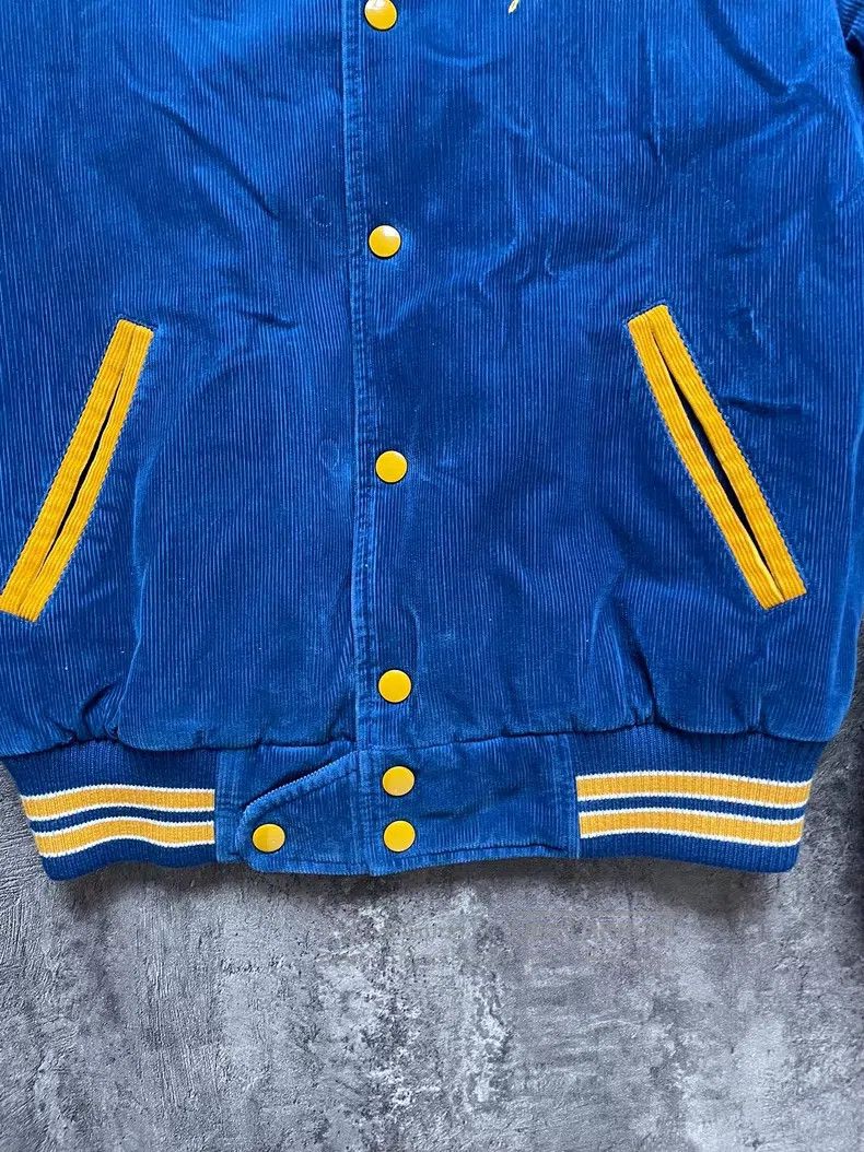 Saint Laurent Paris Saint Laurent Paris Blue Corduroy Print Insulated Baseball Size US S / EU 44-46 / 1 - 3 Thumbnail