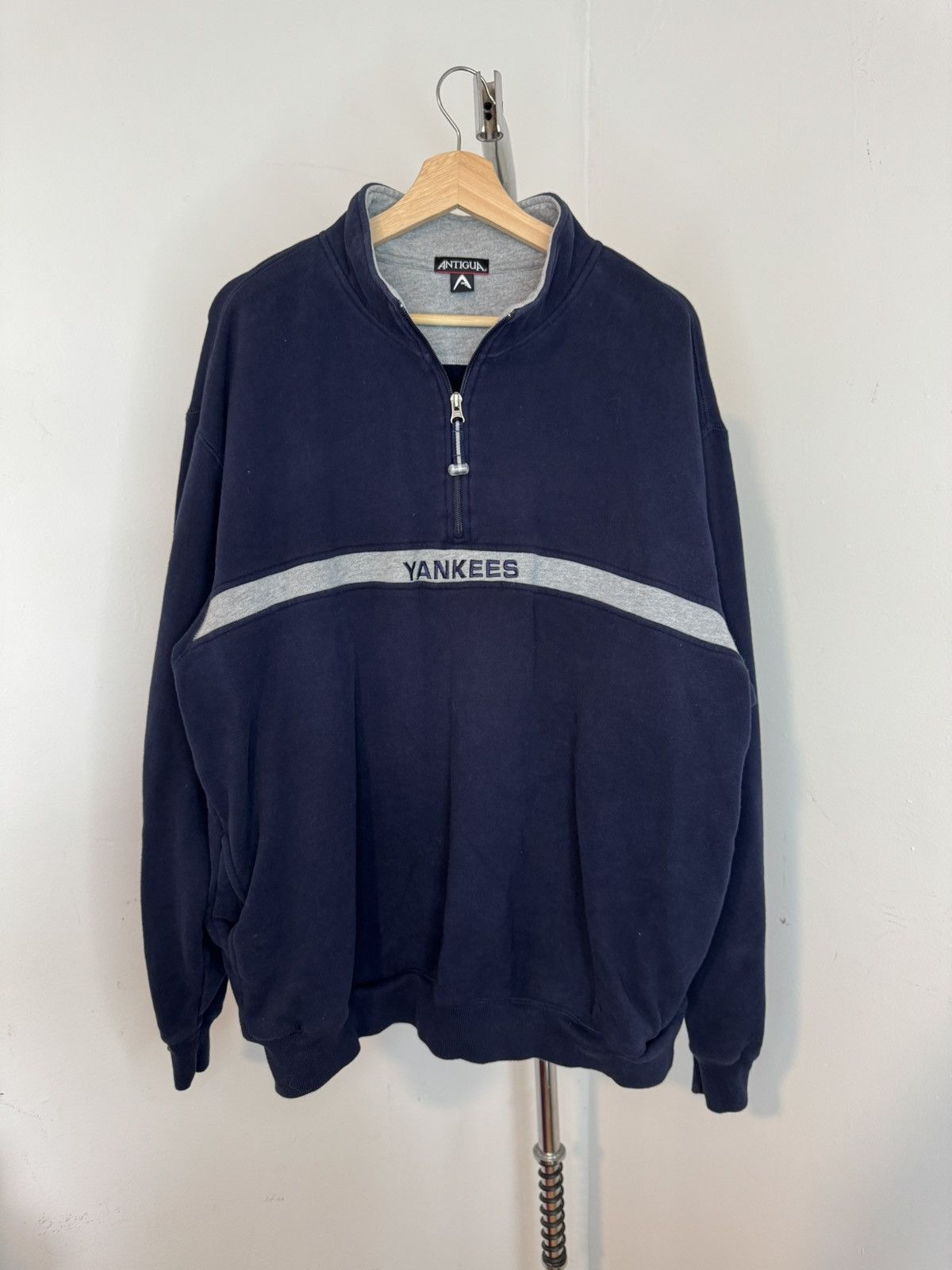 New York Yankees Navy Yankee Quarter Zip Size US XL / EU 56 / 4 - 1 Thumbnail