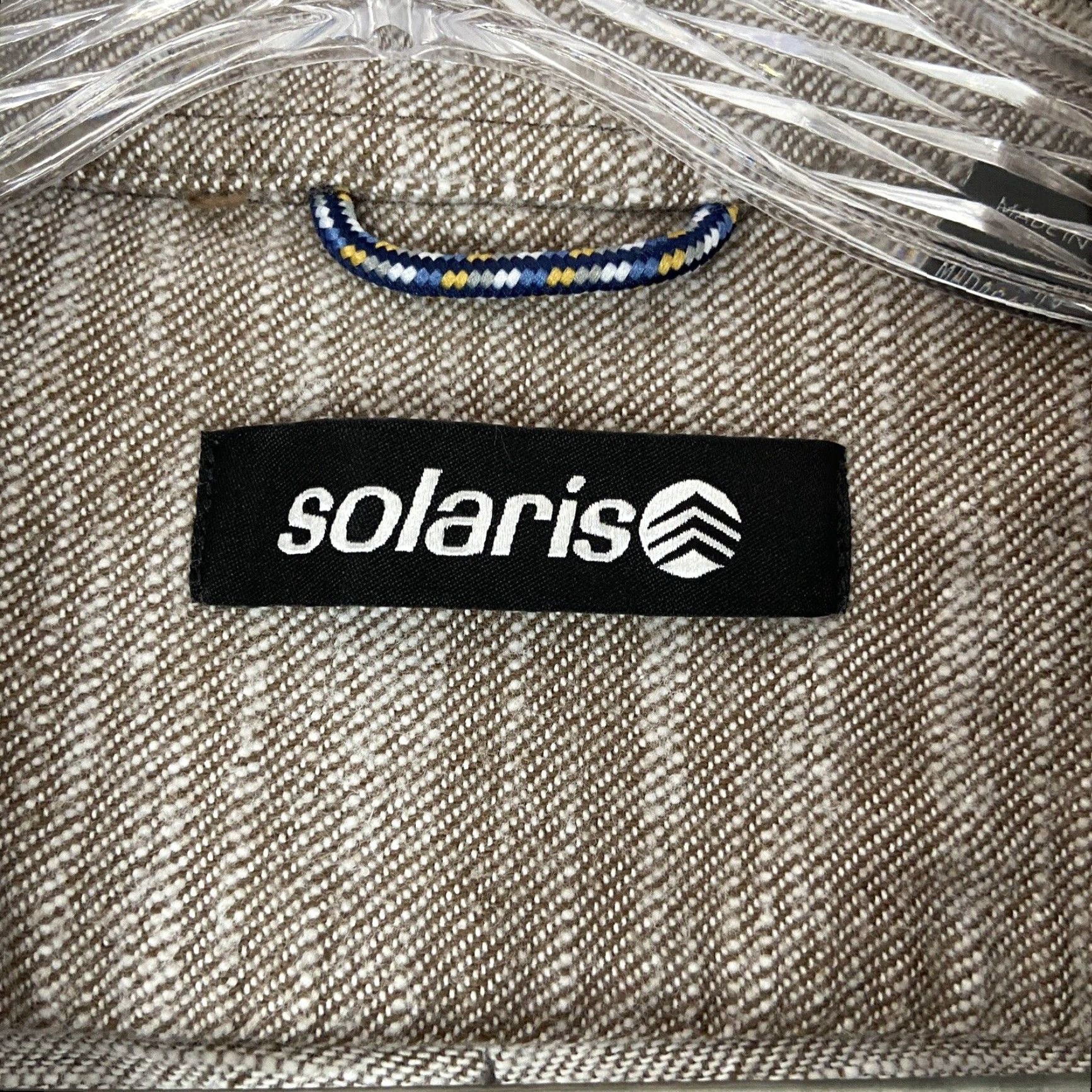 Vintage Solaris Beige Flannel Long Sleeve Button Up XLT Big & Tall Mens Size US XL / EU 56 / 4 - 6 Thumbnail