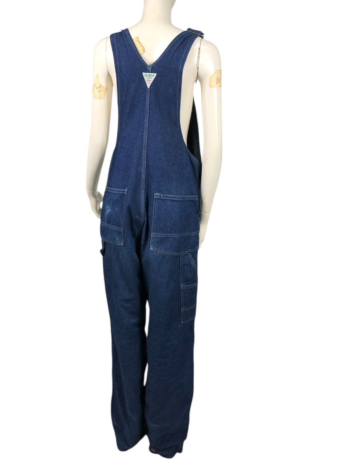 Oshkosh 🔥VINTAGE WORKER JUMPSUITS OVERALL OSHKOSH INDIGO DENIM Size US 32 / EU 48 - 10 Thumbnail