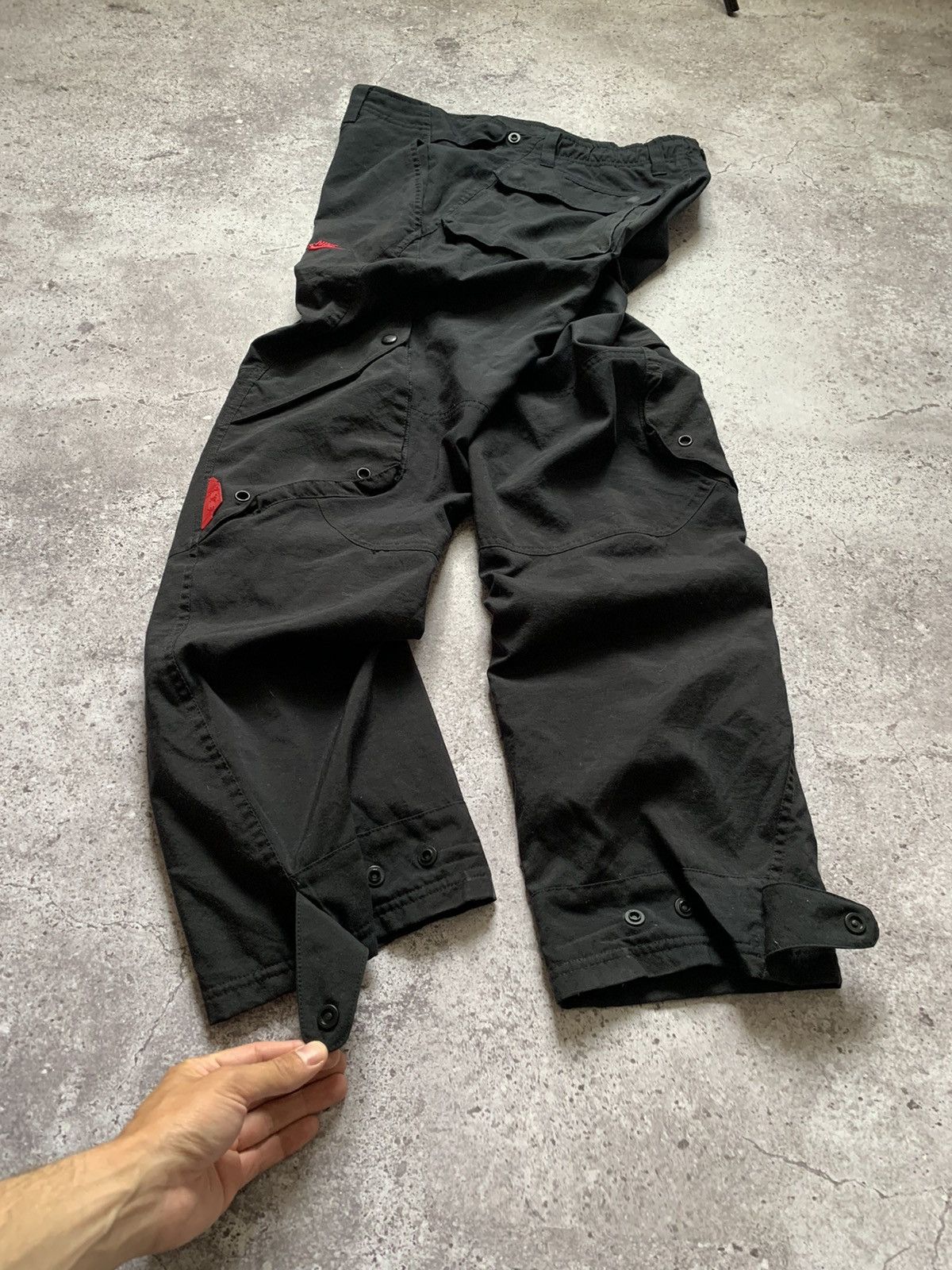 Nike × Vintage Nike Track Cargo Pants Baggy Vintage Gorpcore Drill Joggers Size US 30 / EU 46 - 5 Thumbnail