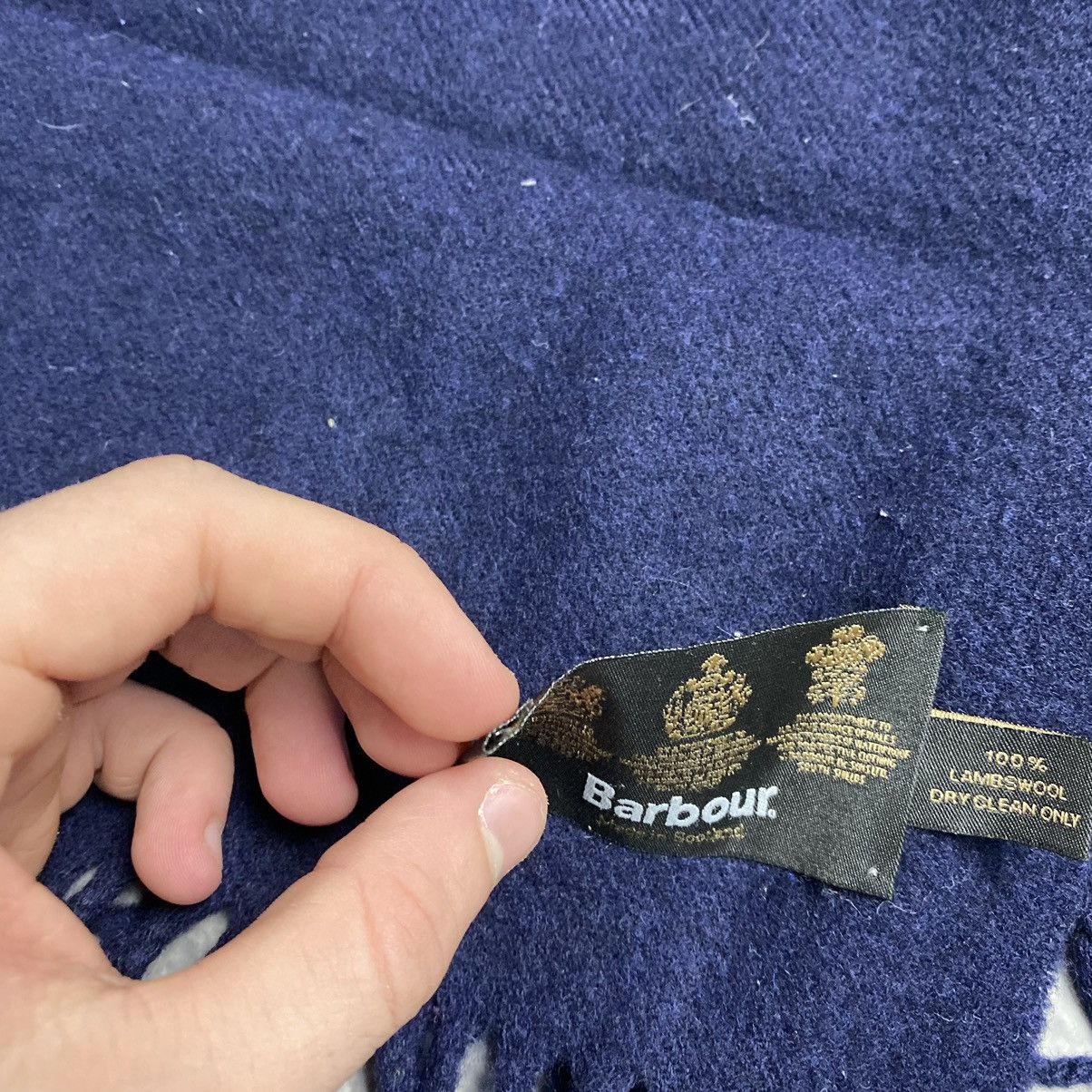 Barbour × Vintage Vintage Barbour Small logo Lambswool y2k opium scarf Size ONE SIZE - 5 Thumbnail