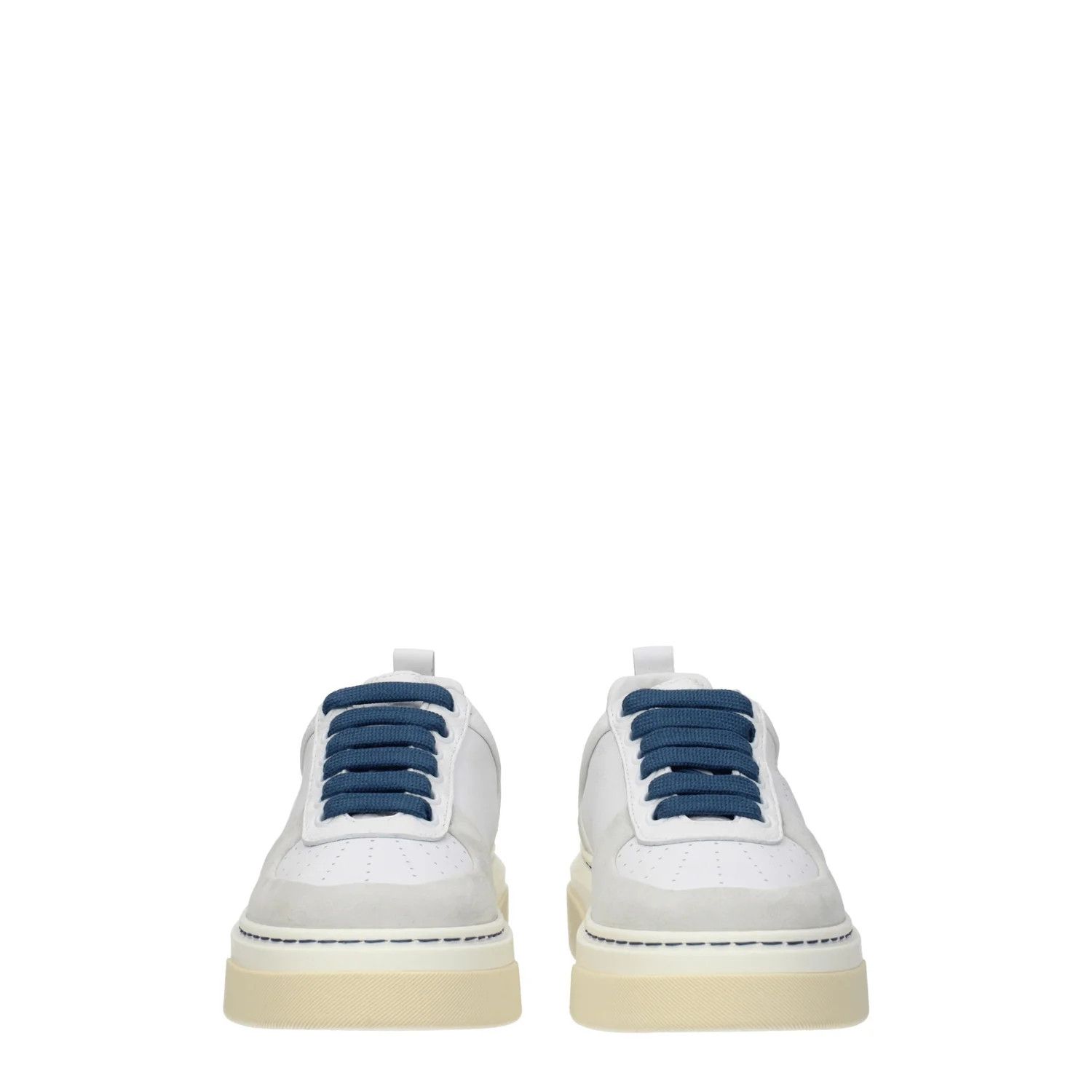 Salvatore Ferragamo ob1o1e1224 Leather Sneakers in White Grey Size US 10.5 / IT 40.5 - 3 Thumbnail