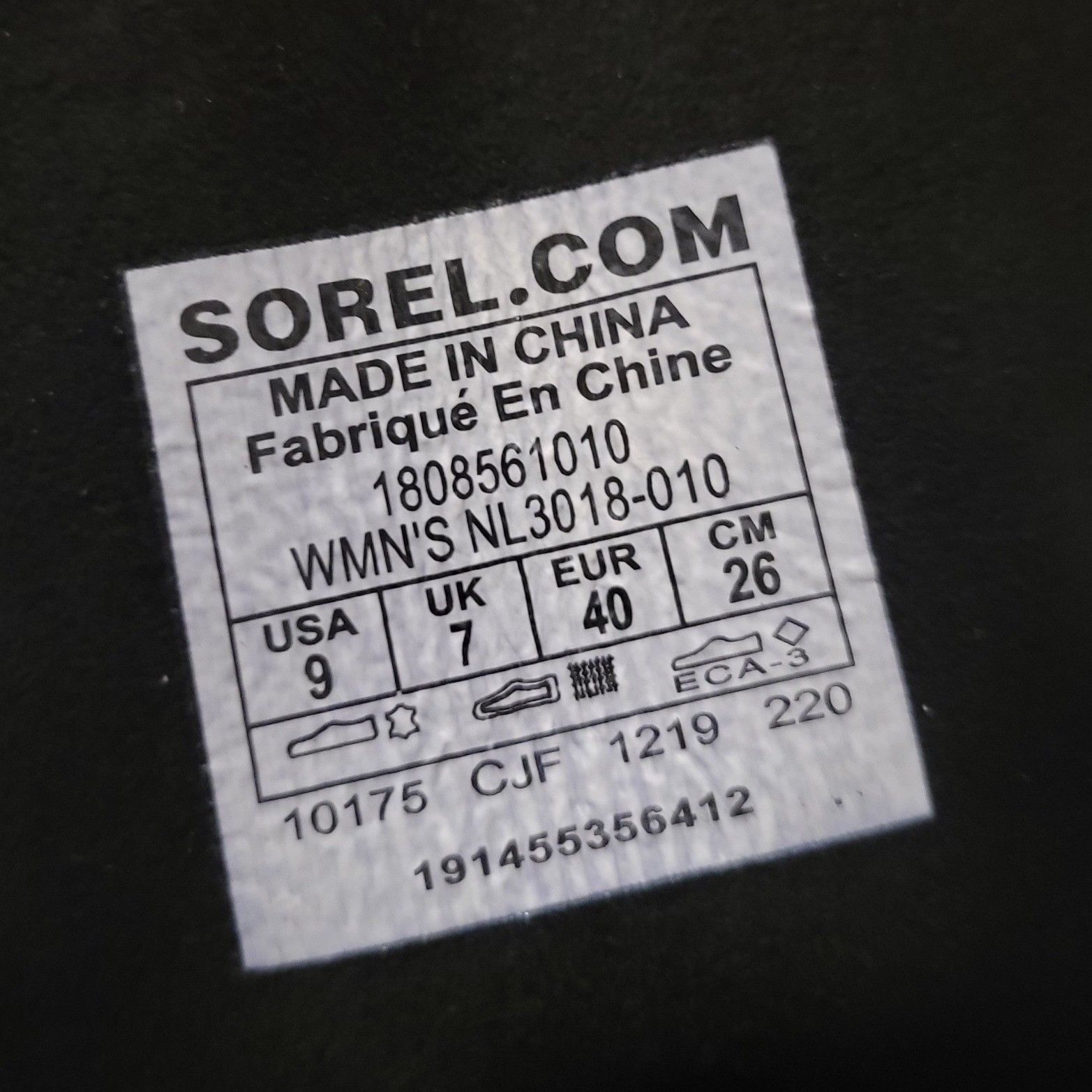 SOREL Sorel 9 Joan Arctic Wedge II Boots Black Leather Waterproof Size US 9 / IT 39 - 3 Thumbnail
