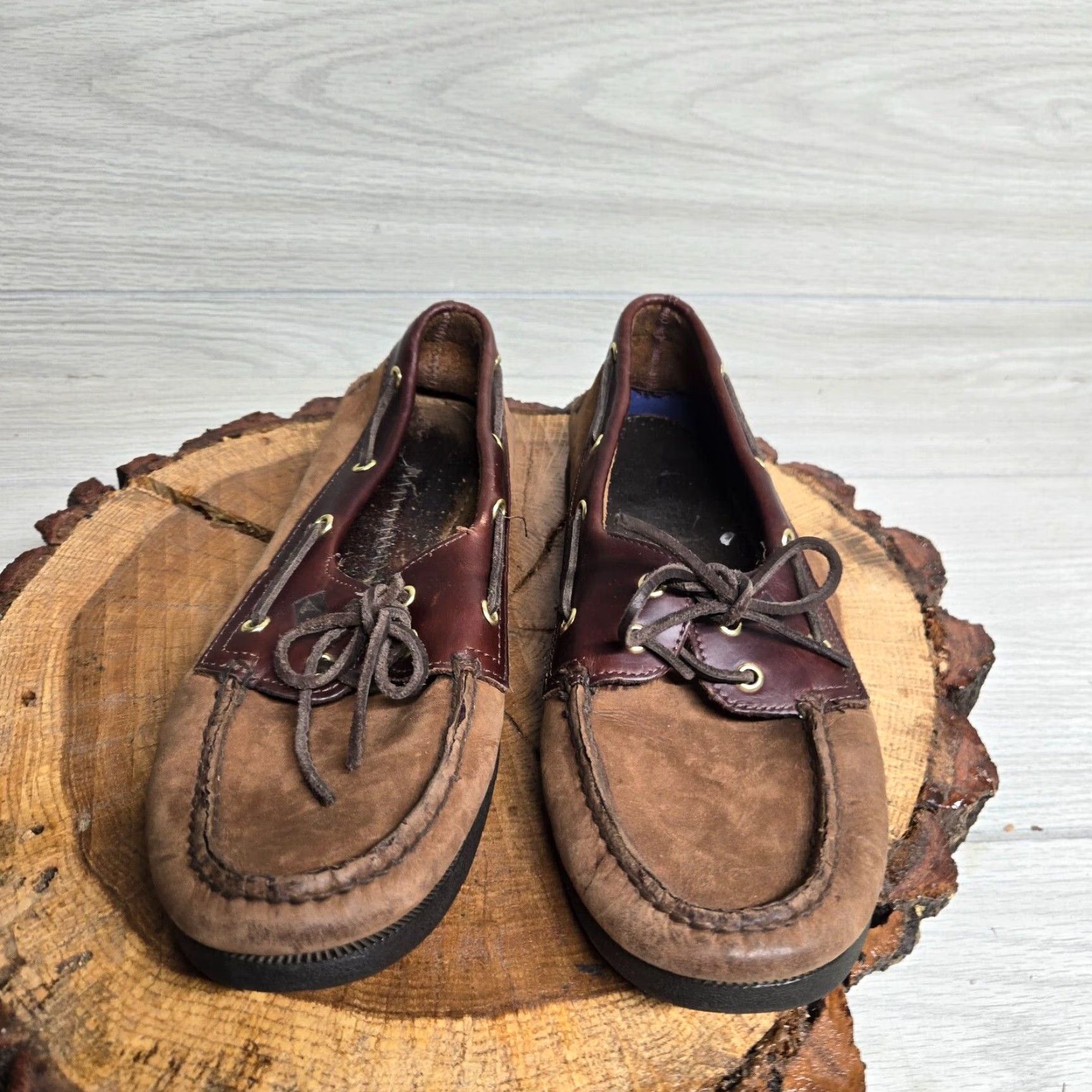 Sperry Sperry Top-Sider Brown Leather Boat Shoes Adult Men's Size 11M Lace Up Casual Size US L / EU 52-54 / 3 - 3 Thumbnail