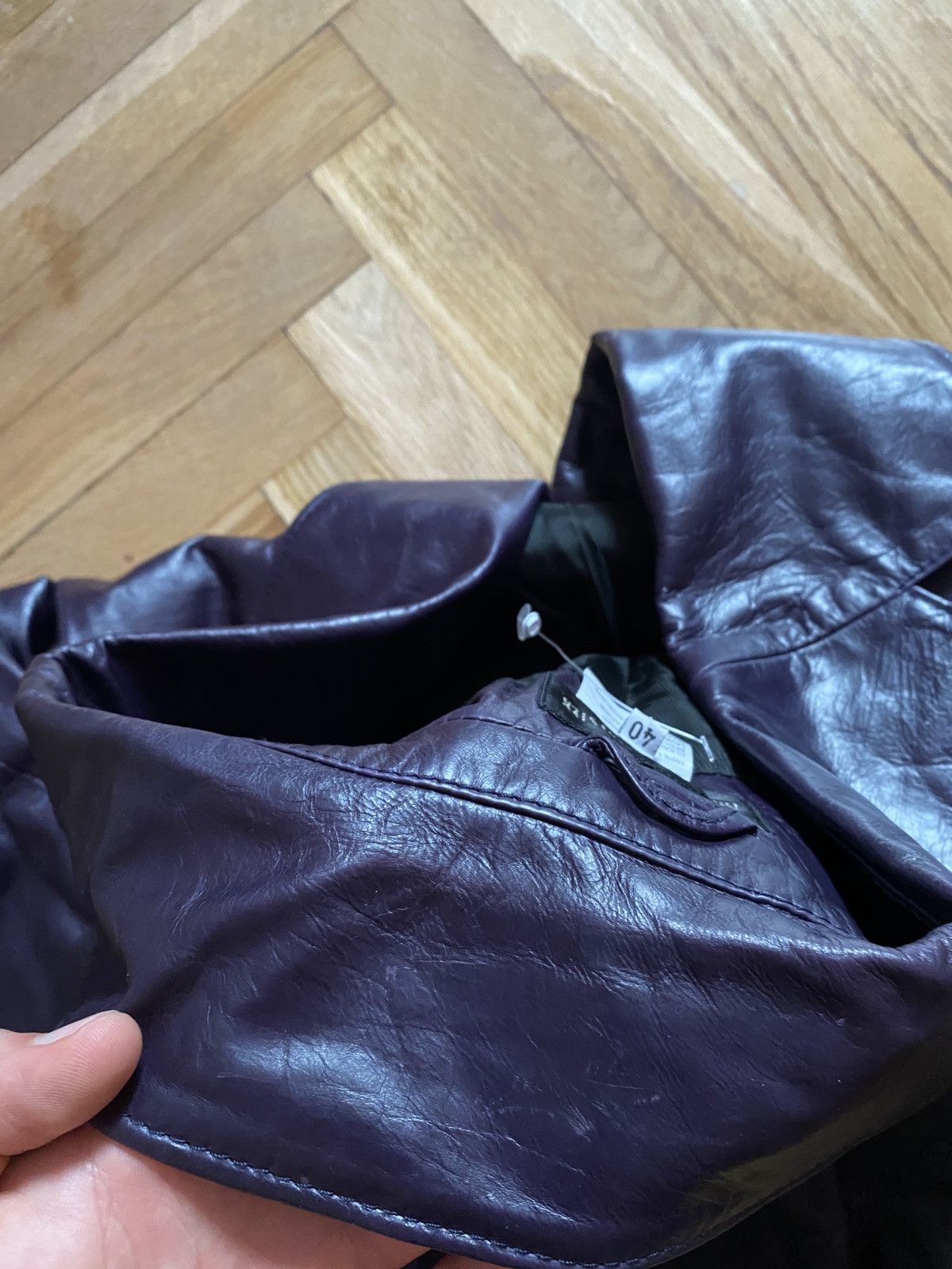 Ann Demeulemeester Archive SS01 Ann Demeulemeester Leather Distressed Blazer Size S / US 4 / IT 40 - 14 Thumbnail