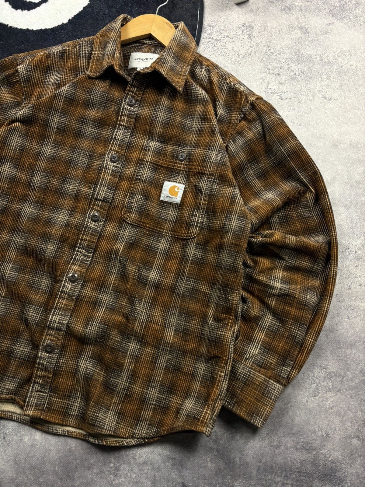 Carhartt CARHARTT Hype Shirt Button Up Mini Logo Velvet Streetwear Size US M / EU 48-50 / 2 - 2 Thumbnail