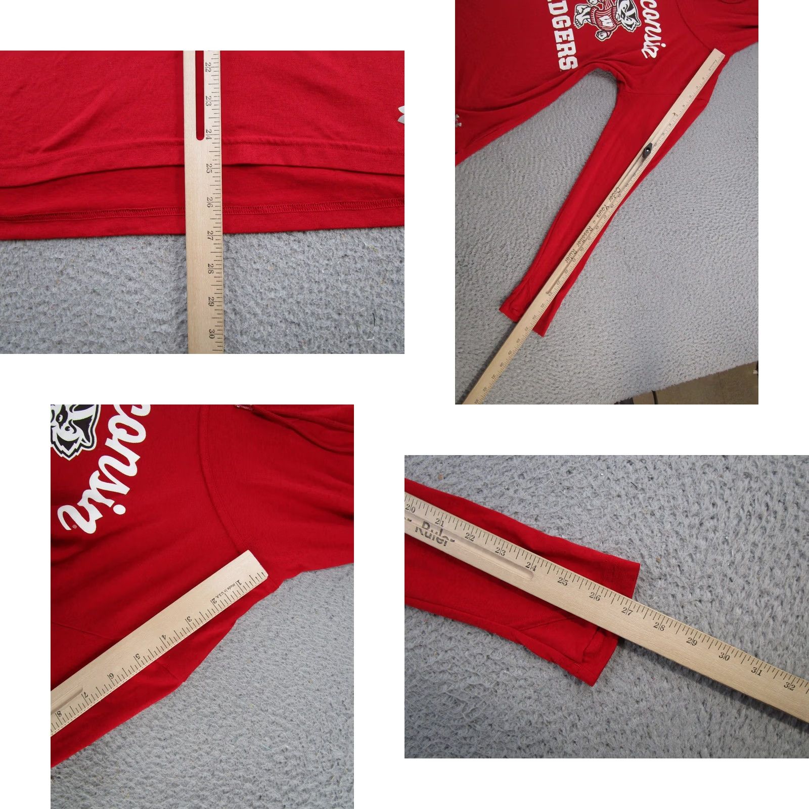 Under Armour Under Armour Wisconsin Badgers Womens Cowl Neck Long Sleeve Top Size M NCAA Red Cotton Blouse Shirt Mens? Size M / US 6-8 / IT 42-44 - 8 Thumbnail