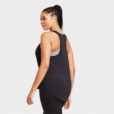 Other Womens Double Strap Racerback Tank Top - Black Size L / US 10 / IT 46 - 4 Thumbnail