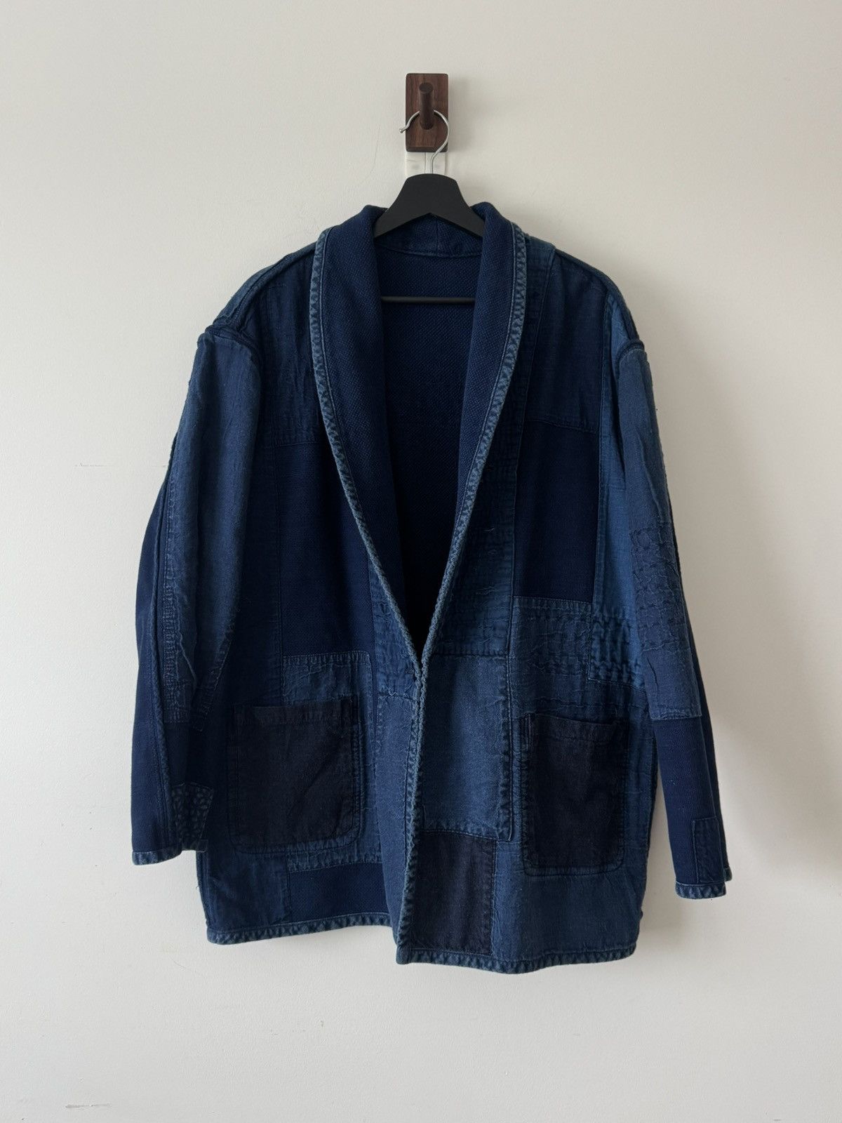 Blue Blue Japan Honai Sashiko Nenrin Reversible Jacket Size US L / EU 52-54 / 3 - 1 Thumbnail