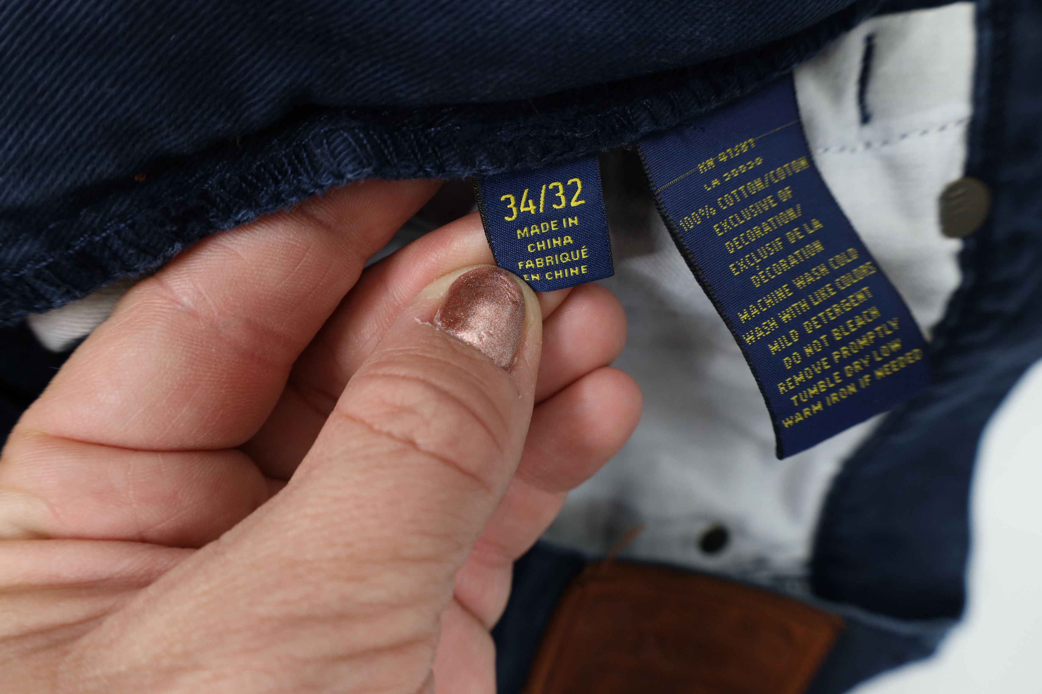 Ralph Lauren Vintage Y2K Ralph Lauren Twill Chino Pants Trousers Blue Size US 34 / EU 50 - 8 Thumbnail