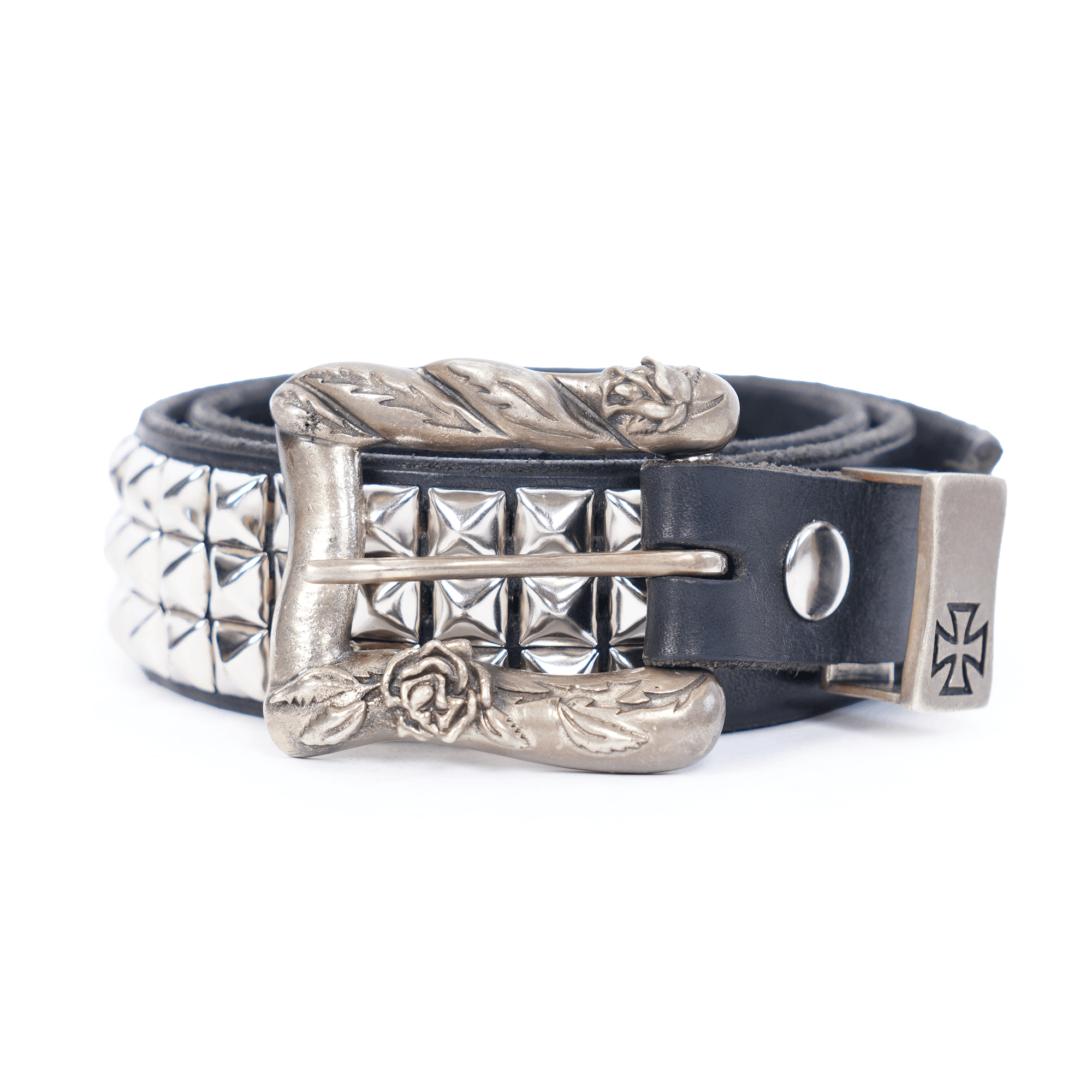 Enfants Riches Deprimes ERD Leather Studded Belt Black / Silver