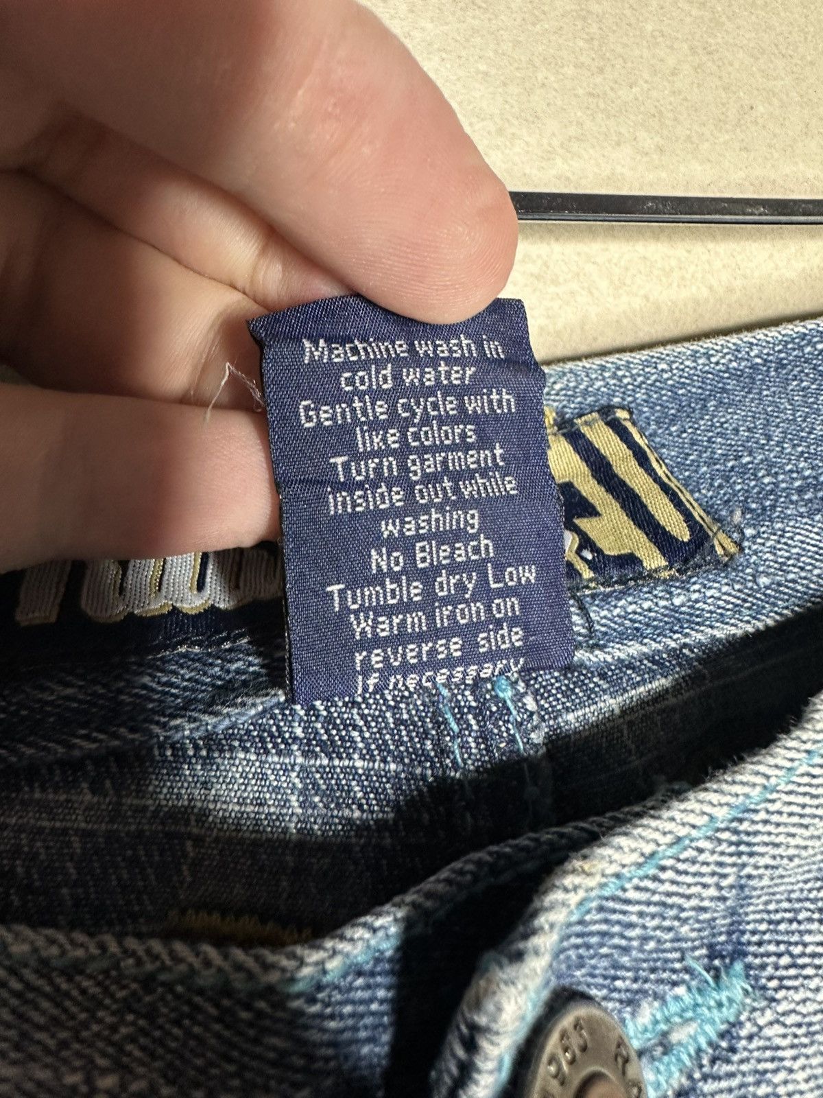Vintage 32/32 Raw Blue Rap Hip Hop Jeans Punk Rarest Denim Pants Size US 32 / EU 48 - 21 Thumbnail