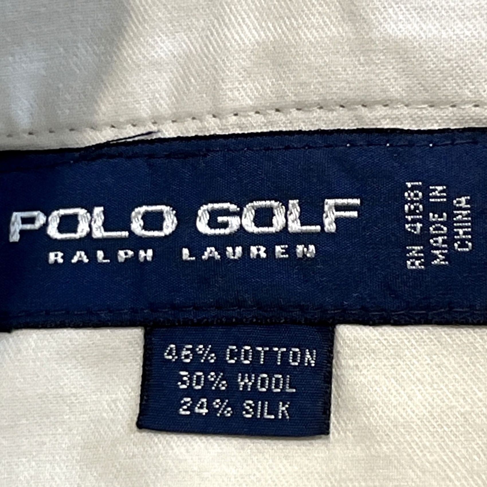 Polo Ralph Lauren Polo Golf Pants Mens 38/33 Brown Pleated Wool Silk Cotton Check Size US M / EU 48-50 / 2 - 2 Thumbnail