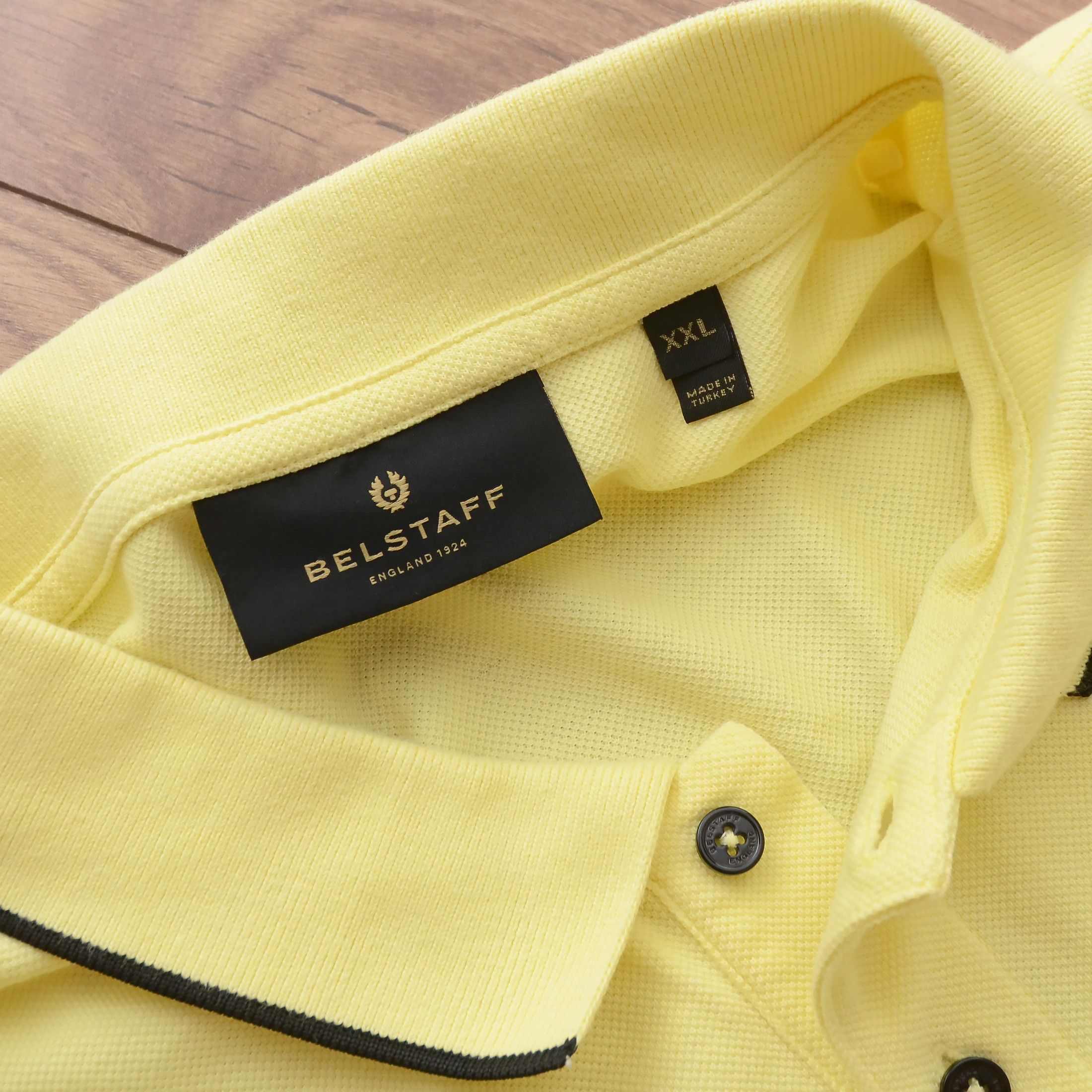 Belstaff Belstaff Tipped Polo Shirt XXL Lemon Yellow Premium Tee Size US XXL / EU 58 / 5 - 10 Thumbnail