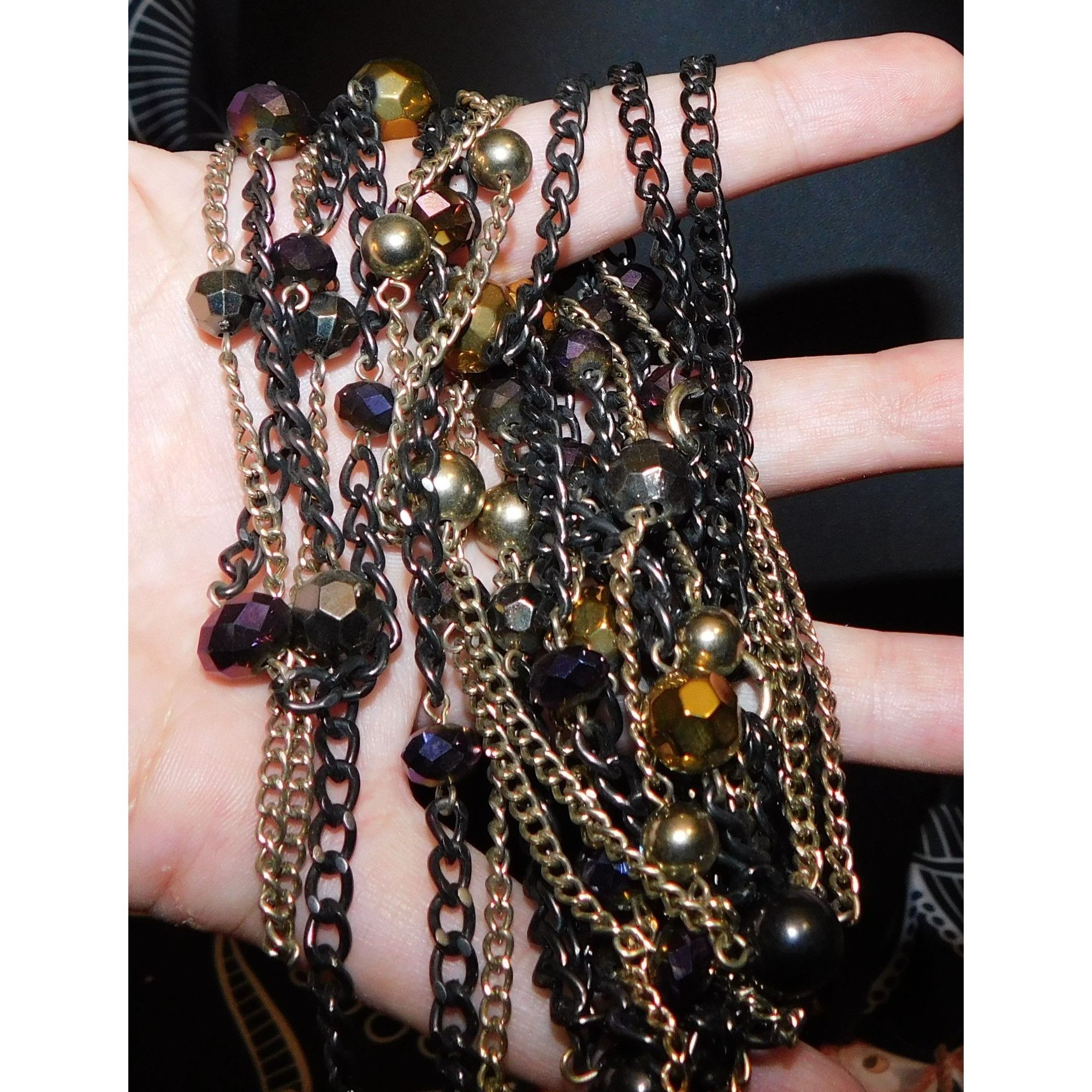 Other Glam Rock Cascade Celestial Layered Station Necklace Size ONE SIZE - 4 Thumbnail