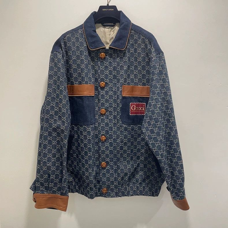 Gucci SS21 Denim Jacket with Logo Print-2506