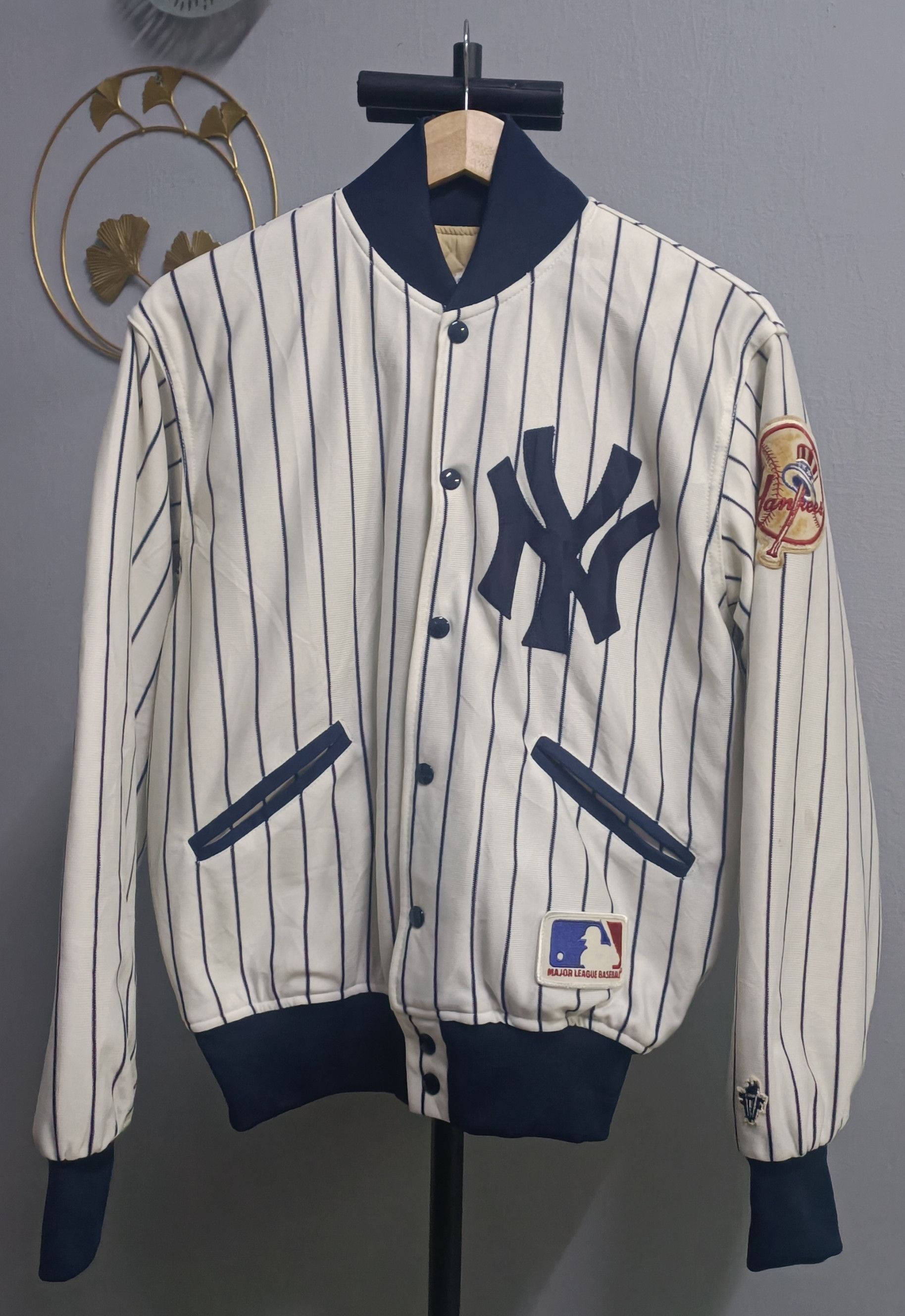 Vintage Vintage Felco Varsity MLB New York Yankees Pinstripe Size US M / EU 48-50 / 2 - 1 Thumbnail