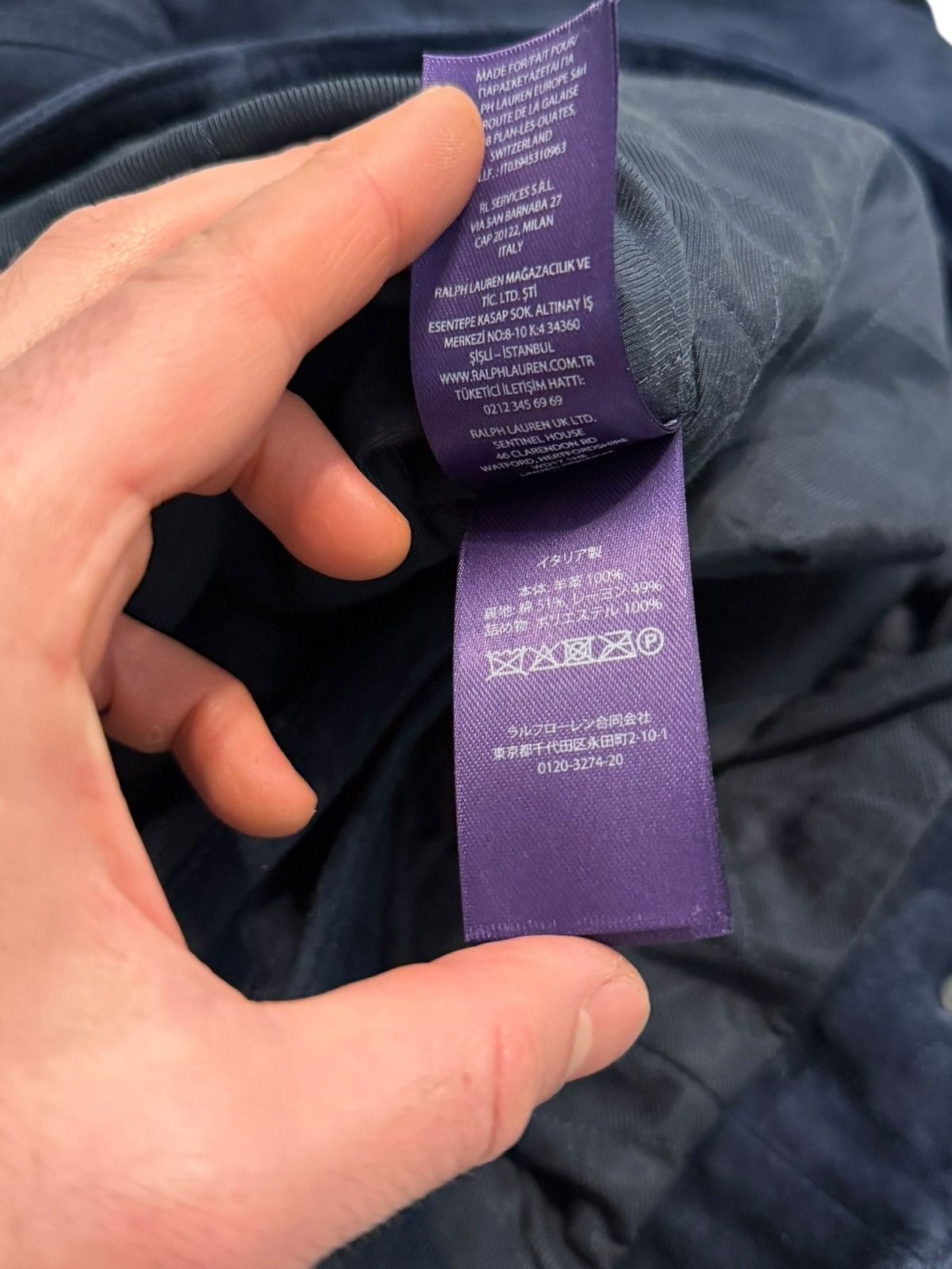 Ralph Lauren Purple Label $3,495 Clifton Suede Blue Trucker Jacket Size US L / EU 52-54 / 3 - 14 Thumbnail