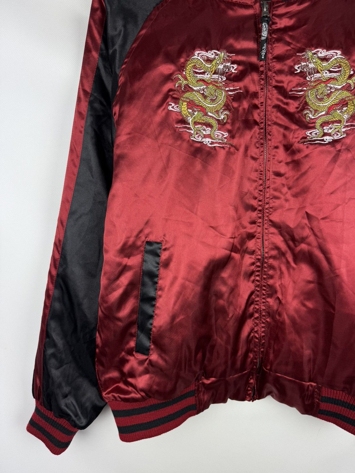 Japanese Brand YDU Co Men’s Japanese Embroidered Bomber Jacket Size L Size US L / EU 52-54 / 3 - 7 Thumbnail