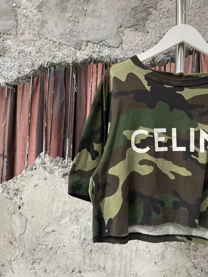 Celine Celine Camouflage Short Sleeve Shirt Size US S / EU 44-46 / 1 - 3 Thumbnail