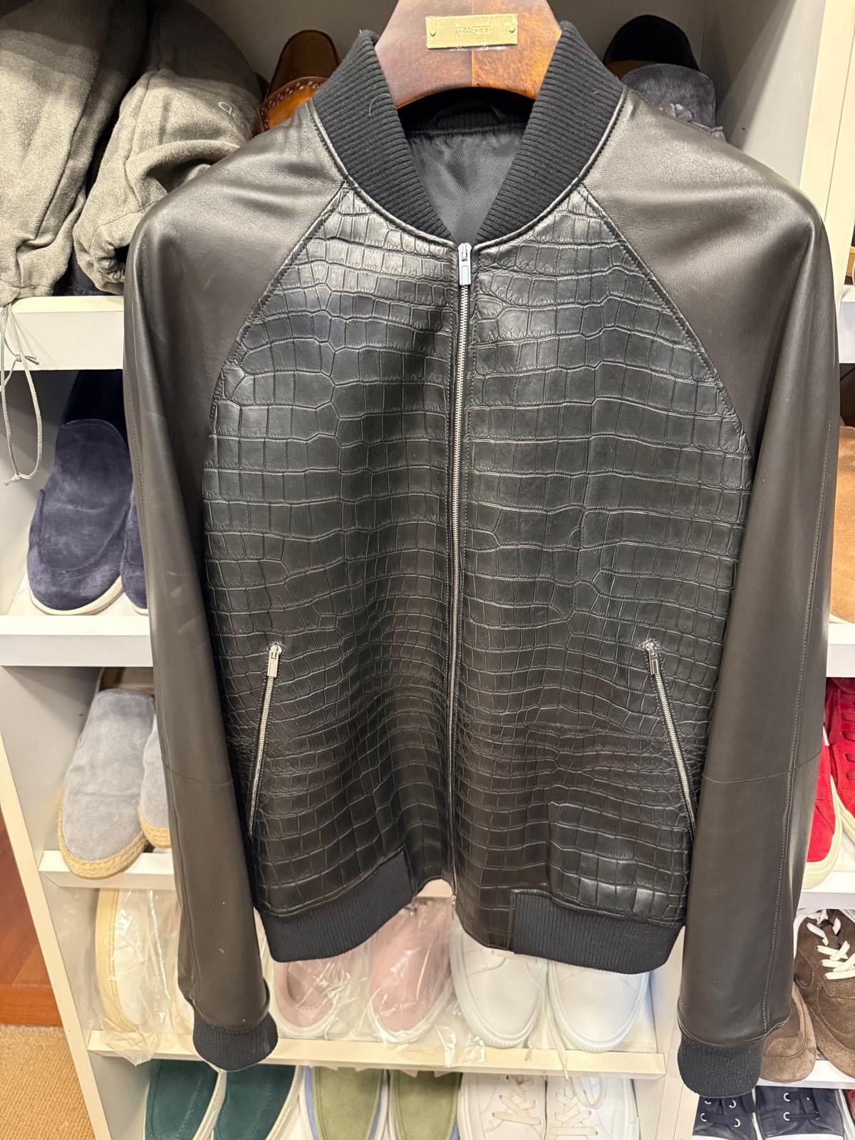 Hermes Hermes Rare Crocodile Bomber Jacket Size US M / EU 48-50 / 2 - 2 Thumbnail