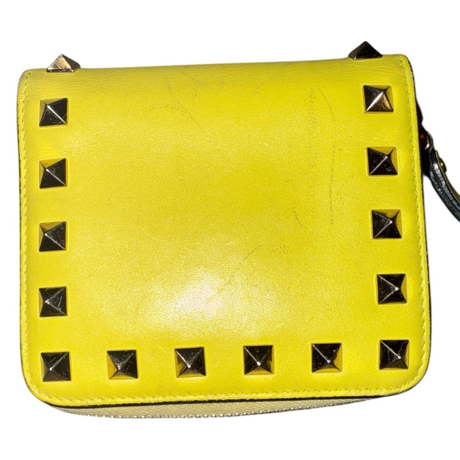 Valentino Valentino Yellow Studded Wallet Size ONE SIZE - 2 Thumbnail
