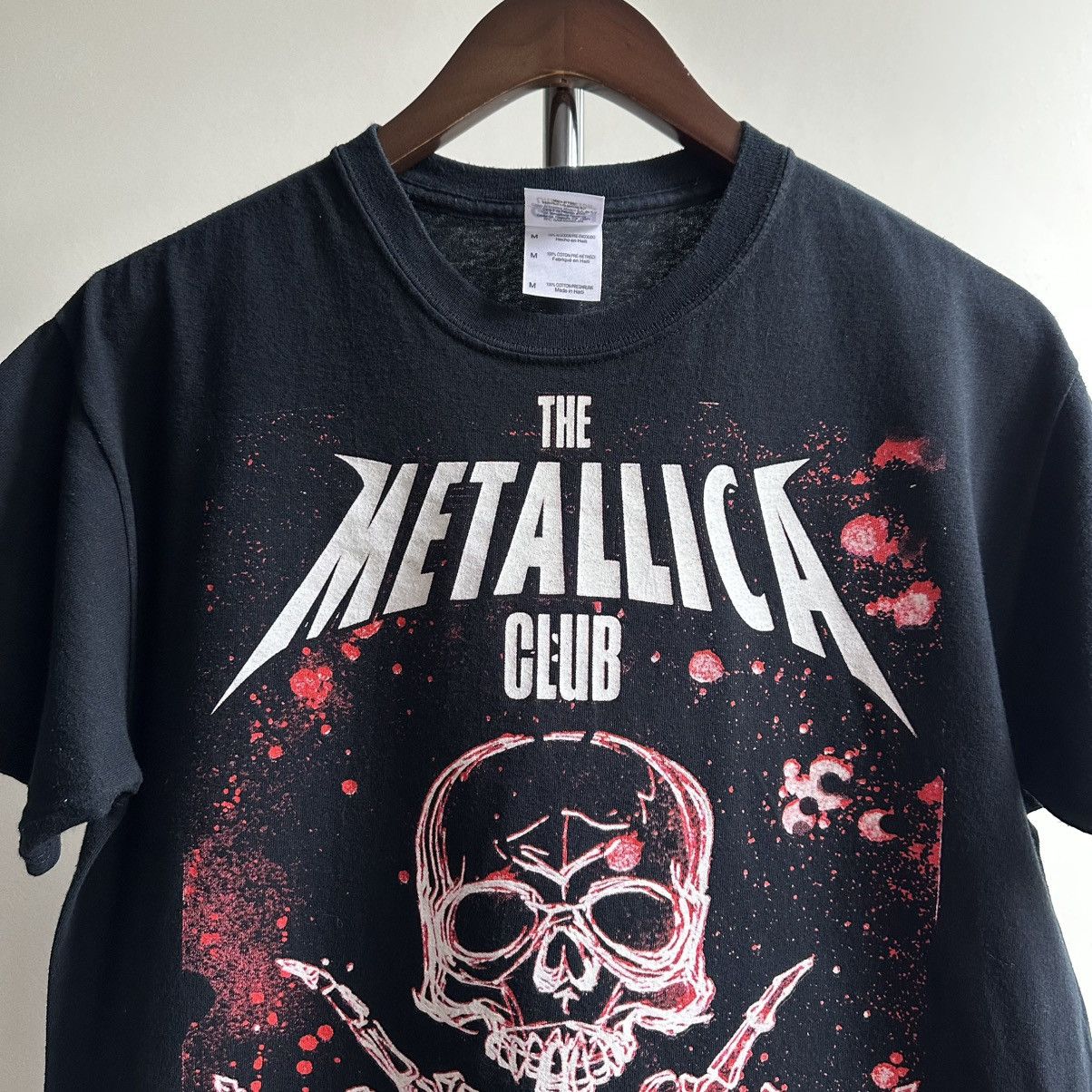 Band Tees × Metallica × Vintage VINTAGE Y2K THE METALLICA CLUB SKULL BAND TEE Size US M / EU 48-50 / 2 - 2 Thumbnail