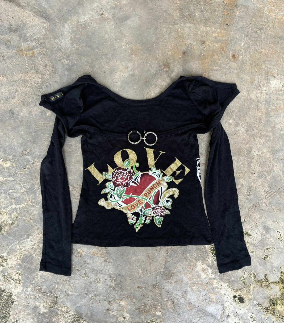 Hysteric Glamour × If Six Was Nine × Japanese Brand Y2k MKR Love Punch Poem Skull Womens Punk Style Size M / US 6-8 / IT 42-44 - 2 Thumbnail