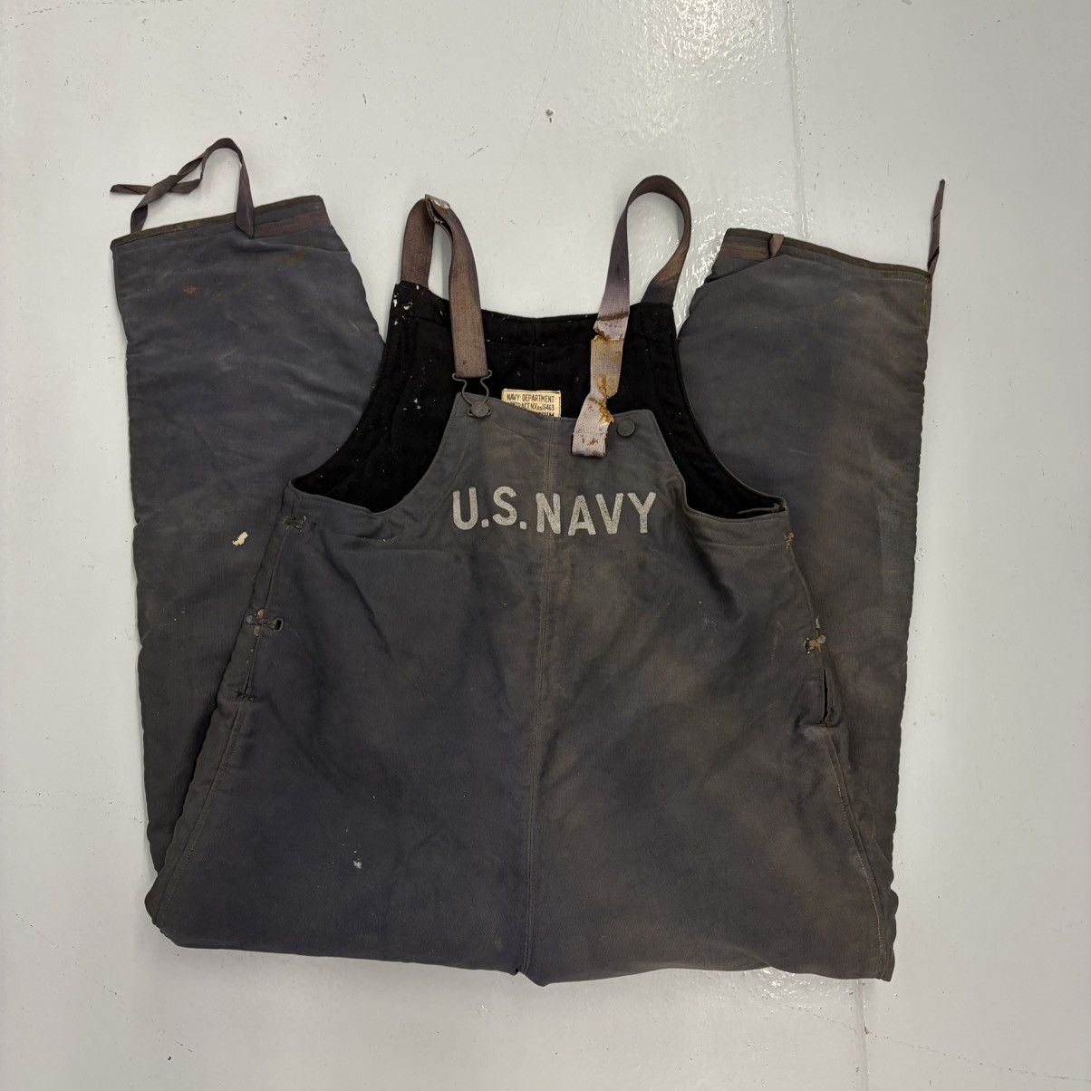 Other Vintage WW2 US Navy Stenciled Military Faded Overalls Size US 40 / EU 56 - 1 Thumbnail