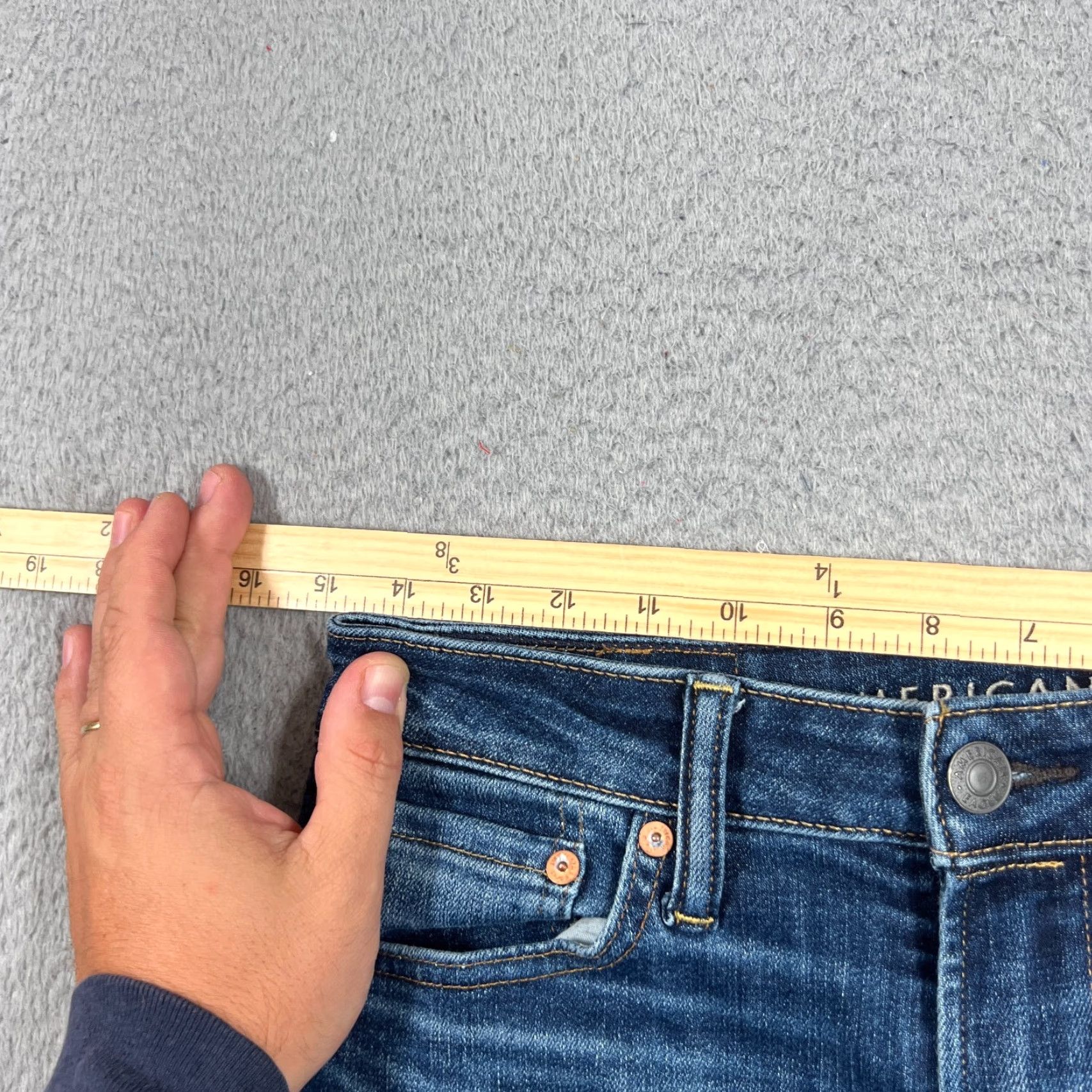 Vintage American Eagle Jeans Mens 28x30 Airflex Athletic Skinny Jeans Stretch Denim Blue Size US 28 / EU 44 - 5 Thumbnail