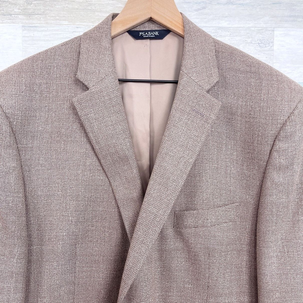 Jos. A. Bank Jos A Bank Travelers Tailored Brown Mens 46L Size 46L - 2 Thumbnail