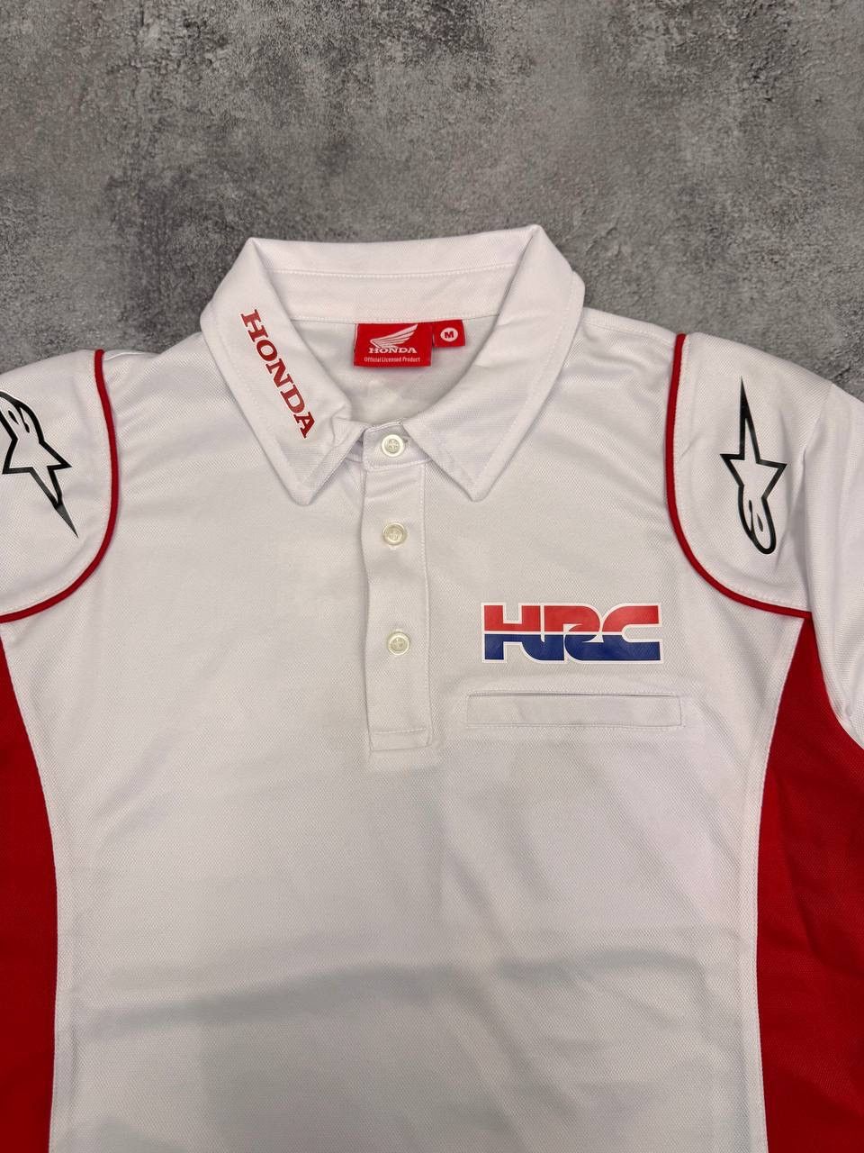 Honda Honda Men's HRC Racing Replica Polo Shirt White Size M Size US M / EU 48-50 / 2 - 2 Thumbnail