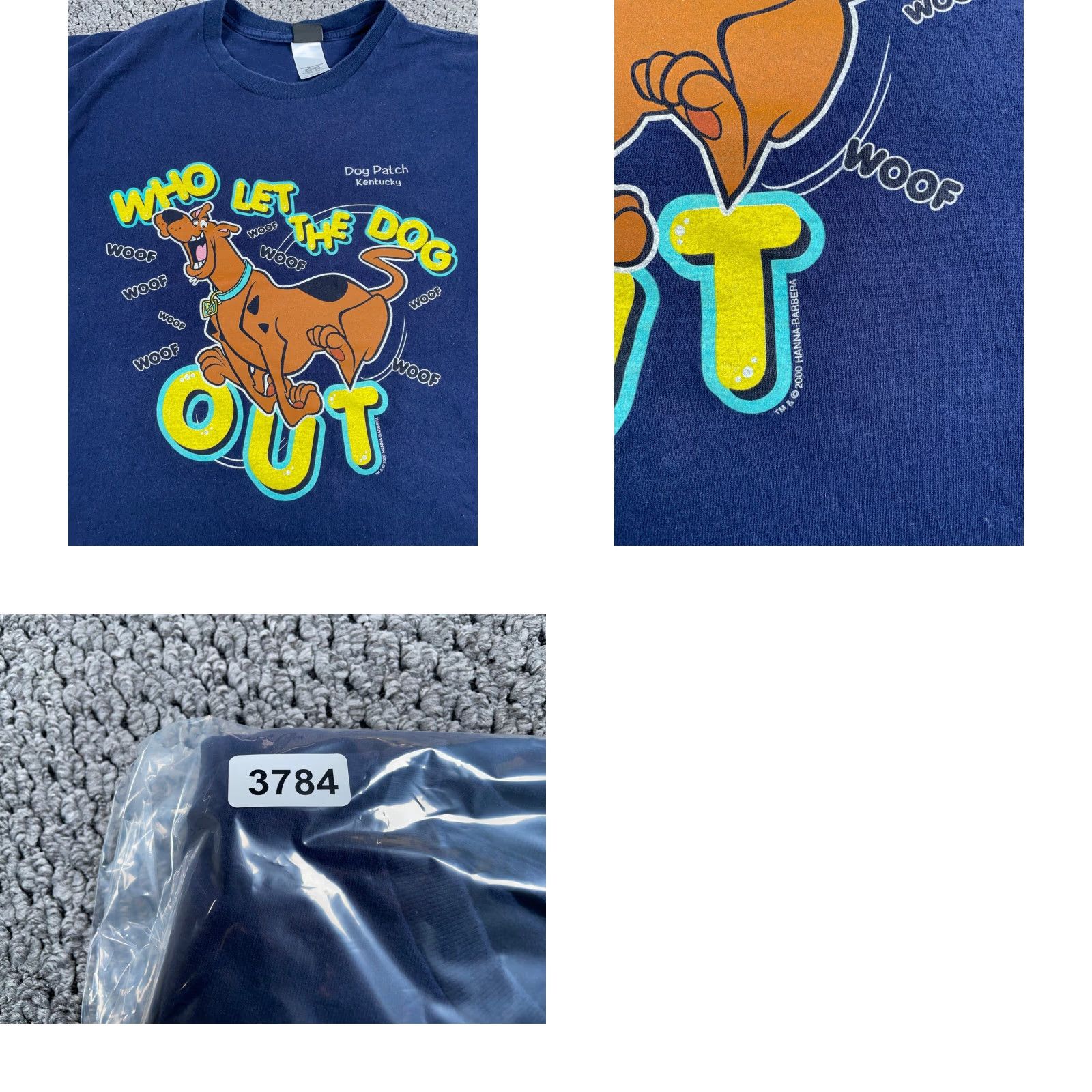 Vintage VINTAGE Scooby-Doo T-Shirt Dark Blue 2XL Men Short Sleeve Crew Neck Cartoon Retro 2000s Mens Shirt Size US XXL / EU 58 / 5 - 8 Thumbnail