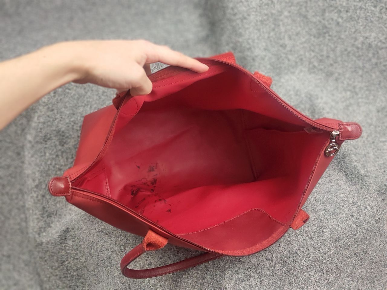 Longchamp Longchamp Le Pliage Néo wine nylon leather tote bag Handbag Size ONE SIZE - 20 Thumbnail
