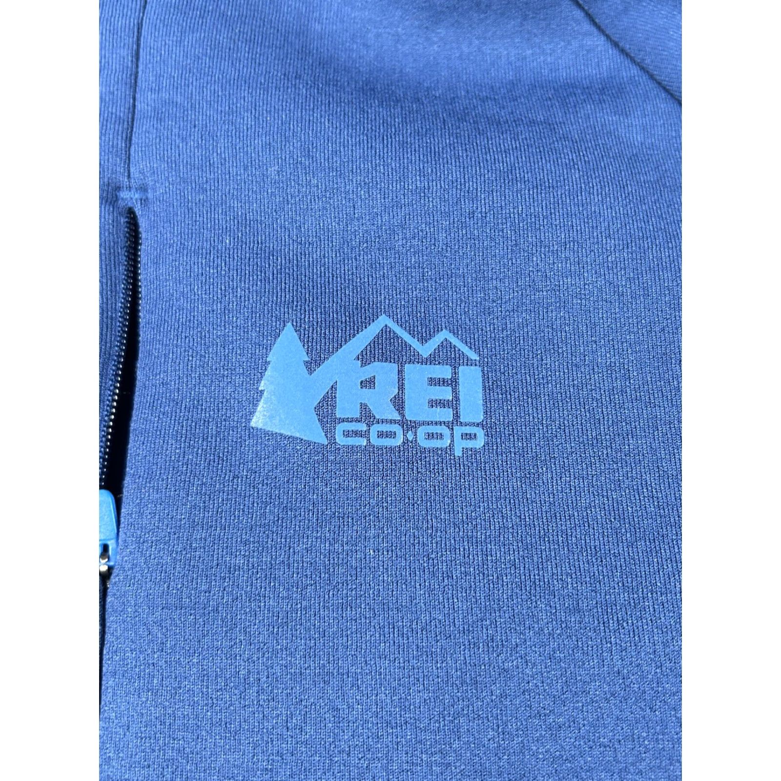 Vintage REI Co-op Jacket Mens Medium Blue Fleece Lined Softshell Hooded Full Zip Jacket Mens M Blue Size US M / EU 48-50 / 2 - 8 Thumbnail