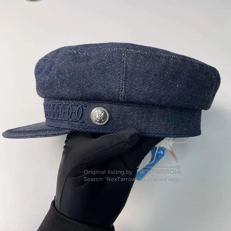 Hermes Hermes size 58 Denim Blue Newsboy Cap Size ONE SIZE - 2 Thumbnail
