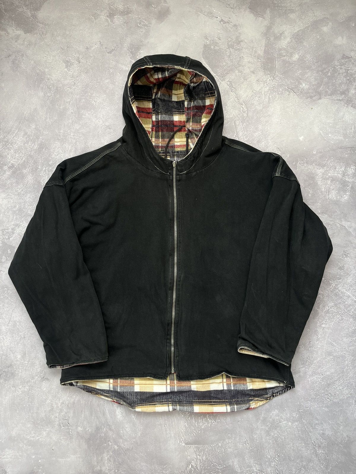 Adidas Vintage Adidas Reversible Corduroy Jacket Patchwork Boxy Fit Size US M / EU 48-50 / 2 - 2 Thumbnail