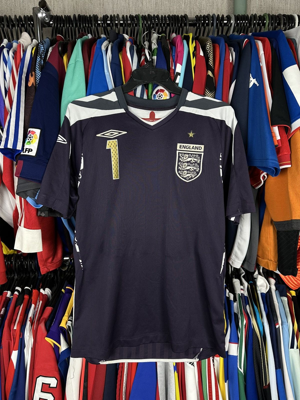 Umbro England Umbro Goalkeeper Shirt 2008-1 soccer Jersey money #1 Size US S / EU 44-46 / 1 - 1 Thumbnail