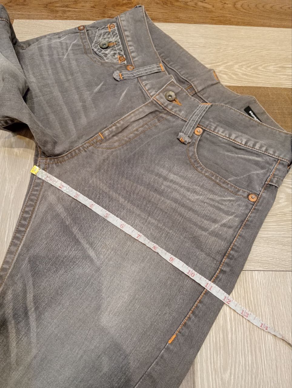 semanticdesign SEMANTIC DESIGN JAPAN TWISTED DENIM FLARED PANTS Size US 33 - 19 Thumbnail