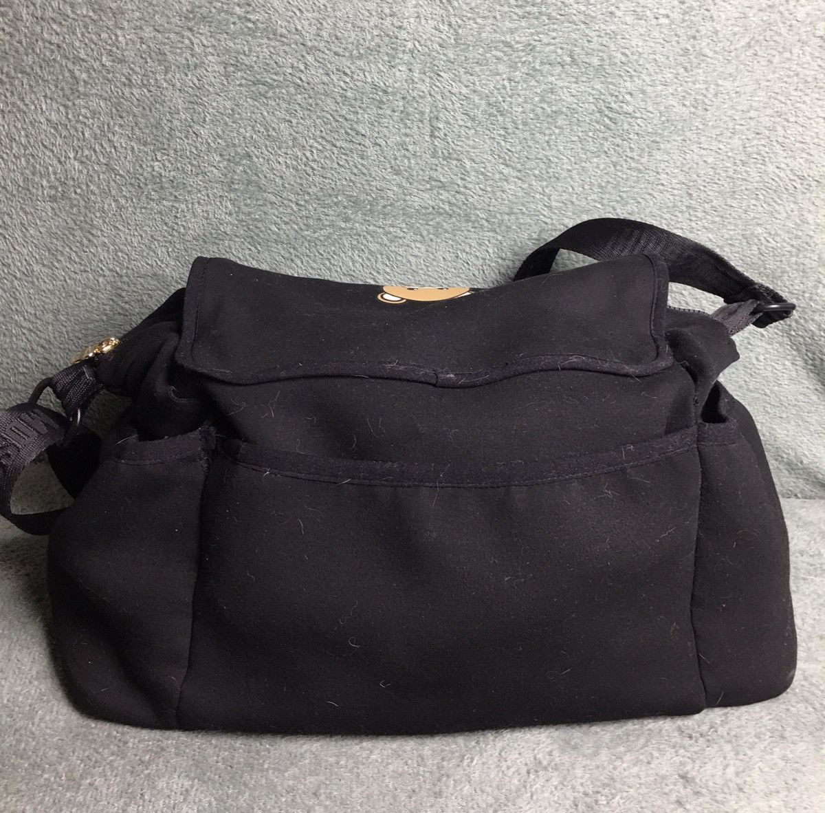Moschino Moschino Baby Black Cotton Blend Shoulder Bag Size ONE SIZE - 5 Thumbnail