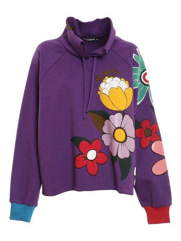 Dolce & Gabbana o1y0925 Turtleneck Sweatshirt in Multicolor Size M / US 6-8 / IT 42-44 - 1 Thumbnail
