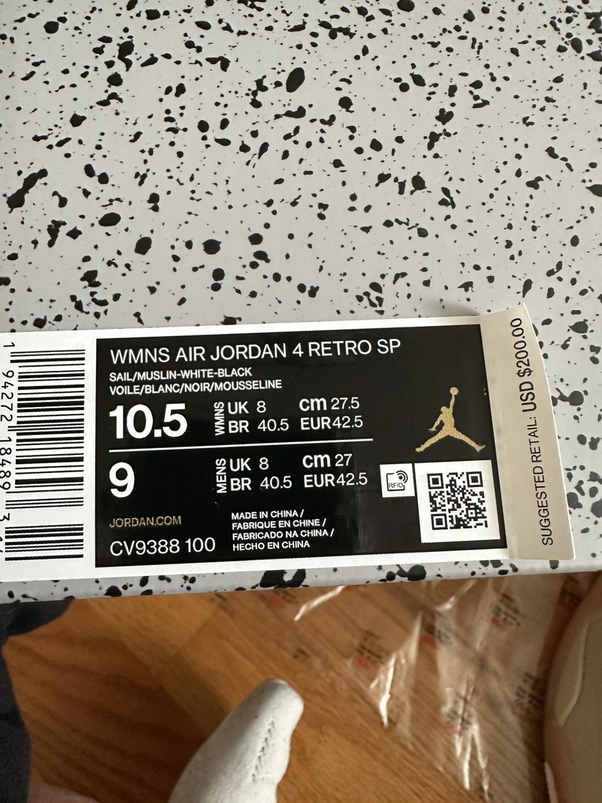 Nike × Off-White Nike x Off White Jordan 4 Sail Size US 9 / EU 42 - 10 Thumbnail