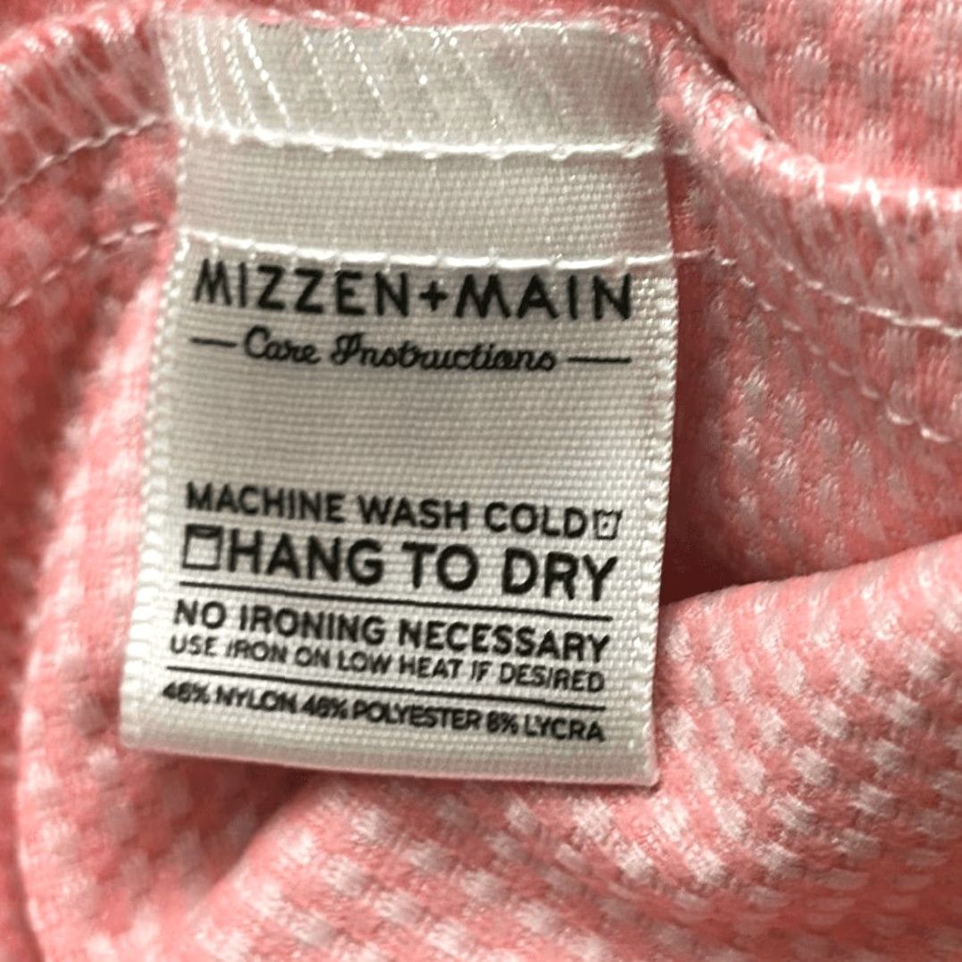 Mizzen+Main Mizzen+Main Pink White X Large Trim Fit Performance Shirt Long Sleeve Men XL Pink White Multicolor Colorful Shirt Mens Size US XL / EU 56 / 4 - 5 Thumbnail
