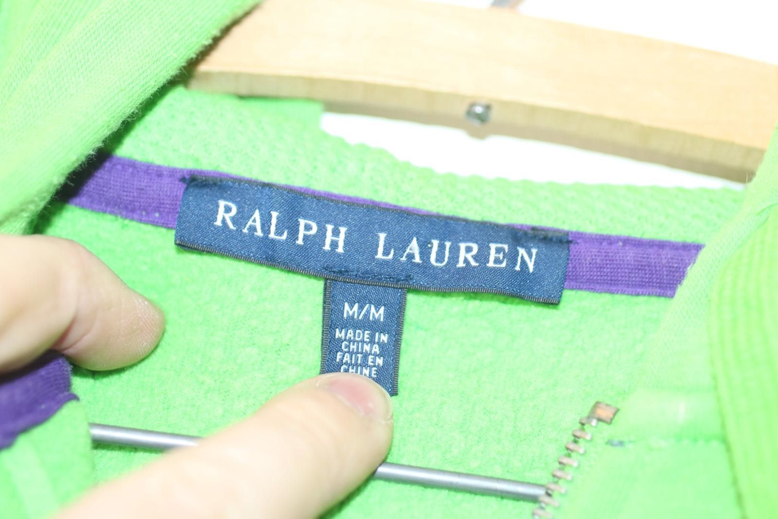 Polo Ralph Lauren Ralph Lauren Polo Full Zip Hoodie Green Pony Men’s Medium Size ONE SIZE - 4 Thumbnail