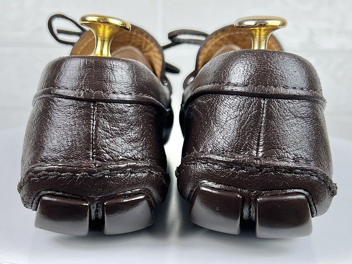 Prada PRADA MILANO Loafers Leather Drivers Mocassins Logo Brown Size US 10 / EU 43 - 9 Thumbnail