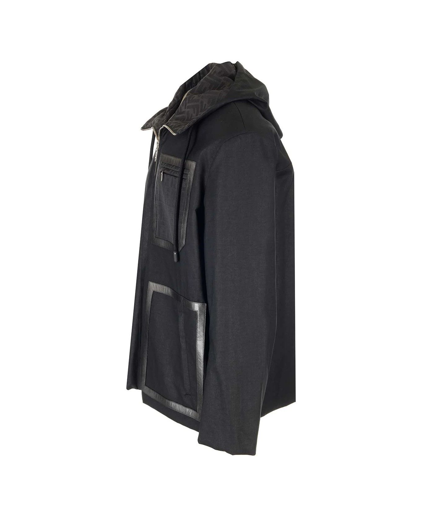 Fendi o1s1wg110226 Blouson Jacket in Black Size US XL / EU 56 / 4 - 3 Thumbnail